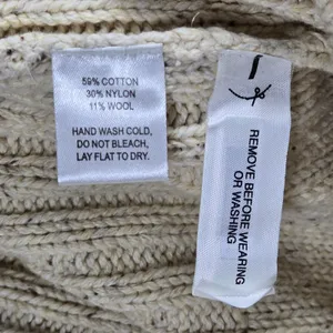 Ann Taylor LOFT Cream Cable Knit Long Sleeveless Cardigan‎ Vest Belted Medium thumbnail 5