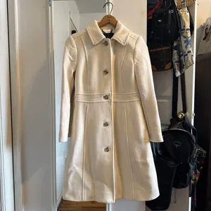 J. Crew White Classic Lady Day Coat in Italian Double-cloth Wool with Thinsulate thumbnail 3