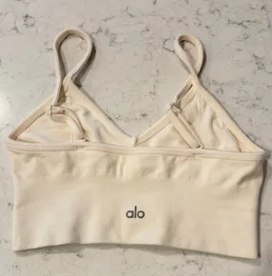 Alo Yoga Delight Bralette Bra ivory thumbnail 1
