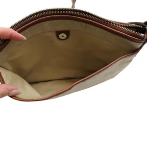 Coach Signature Cream Nylon Rectangle Crossbody Bag Handbag Style 35454 thumbnail 8