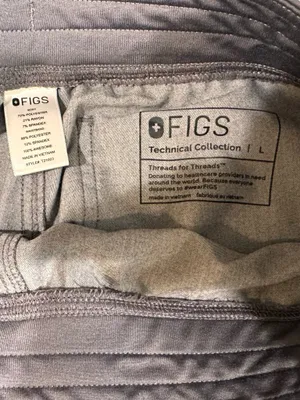 FIGS Livingston Basic Scrub Pants Large Graphite Gray Straight Leg T21003 thumbnail 6