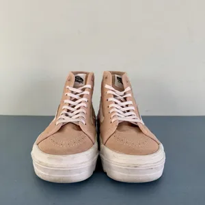 Vans Sentry Sk8-Hi Dusty Rose Pink Suede Canvas Platform Lug Sole Sneakers‎ thumbnail 2