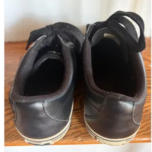 Polo Ralph Lauren Zev Low Black Leather Sneakers Women 11D 00001629 H13 thumbnail 3