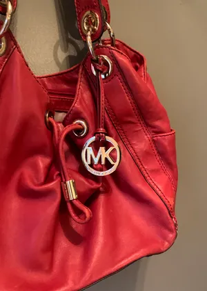 Michael Kors Red Purse thumbnail 2