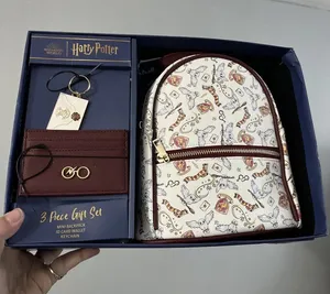 Harry Potter Gryffindor 3 piece set Mini Backpack, Id Card Wallet, Keychain thumbnail 1