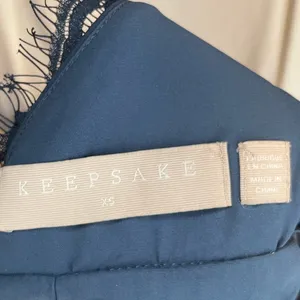 NEW Keepsake High Roads Lace Halter Dress‎ in Navy Blue Size Extra Small thumbnail 6