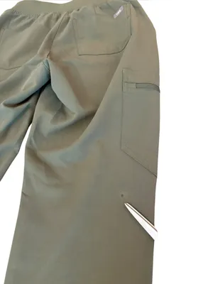FIGS Zamora Joggers Scrub Bottoms Olive Green Womens Size XXS Petite thumbnail 3