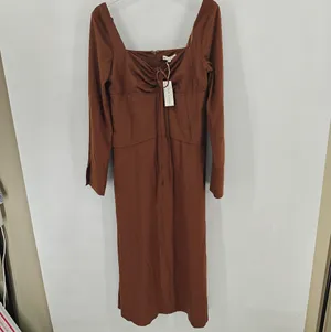 MOON RIVER Women's Long Sleeve Open Back Midi Dress. Size‎ M. NWT thumbnail 2