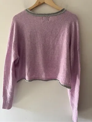 Urban Outfitters BDG Cardiff‎ Notch Neck Crop Sweater thumbnail 5