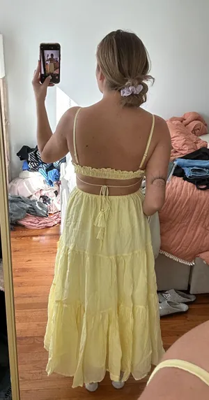 Yellow Sundress Size S petite thumbnail 3