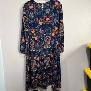 I. Madeline Anthropologie Dress Garden Splendor small Midi A Line Boho Floral thumbnail 6