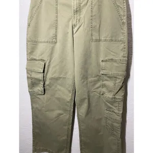 Hollister Ultra High Rise Baggy Green Cargo Pants Sz 14R Boho Outdoors Casual thumbnail 2