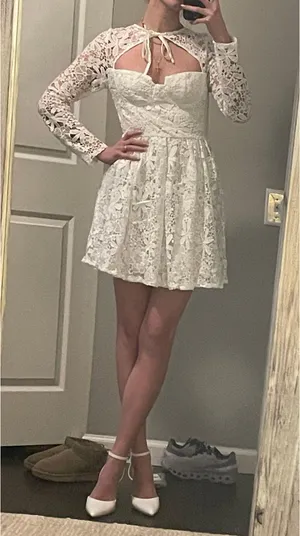 Amazon White Dress thumbnail 2