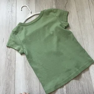 Brandy Melville Tshirt cotton crew short sleeve womens Green (one size) casual thumbnail 4