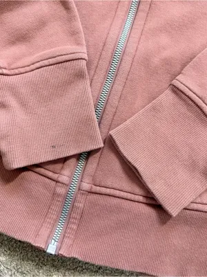 Lululemon Women’s Scuba Full Zip Hoodie Light Cotton Fleece in Pink Mauve a8 thumbnail 8
