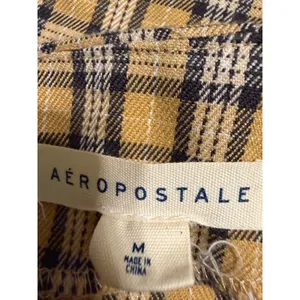 Aeropostale Yellow Plaid Mini Skirt High Waisted Front‎ Slit Medium 90s Stylei thumbnail 5