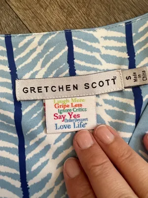 Gretchen Scott Wildcat Light Dress In Blue size S‎ thumbnail 10