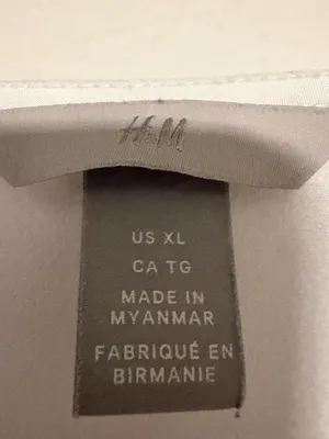 H&M White V-Neck Long Sleeve Top thumbnail 3