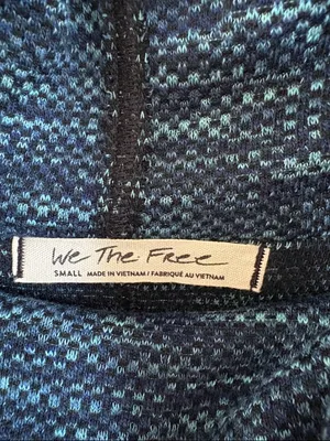 Like New Free People We The Free Sunny Days Turtleneck Top Blue Generous Small thumbnail 6