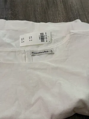 Abercrombie & Fitch White Linen Shell XL NEW thumbnail 11
