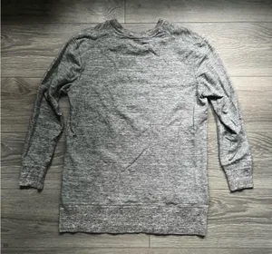 Daily/Ritual Heathered Gray Long Sleeve Crewneck Long Sweatshirt Size M Athletic thumbnail 2