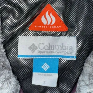 Columbia Women's Small Frostfecta Down Jacket Deep Dark Purple Coat Omni-heat thumbnail 4