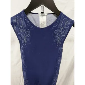 Wolford NWOT‎ $175 Women's Navy OM Sleeveless Seamless Top XS thumbnail 4