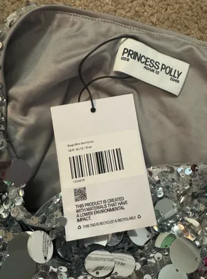 Princess Polly Riego mini skirt silver thumbnail 4
