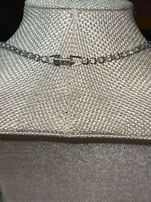 Vintage 50s 60s Rhinestone Choker Swag Drop Necklace thumbnail 5