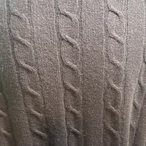 Classic Black Cashmere Cable Knit Sweater Size M thumbnail 7