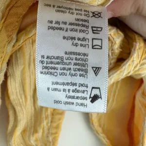 L*Space Clara Dress Small Yellow Striped Boho Tiered Maxi‎ Beach Coverup Summer thumbnail 10