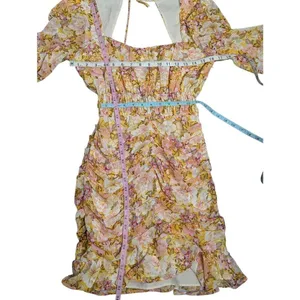 ASTR the label smocked ruched floral Small thumbnail 7