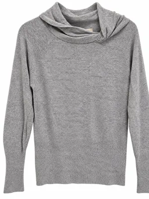 Reiss Light Gray Cowl Neck Sweater Wool/Cashmere blend XS thumbnail 1