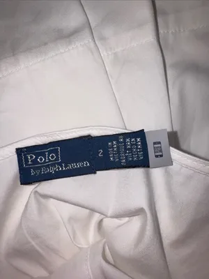 NEW Polo Ralph Lauren Paneled Cotton Button-Up Midi White Dress sz 2 thumbnail 7
