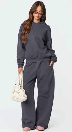 Edikted bow hoodie and sweatpants set thumbnail 1