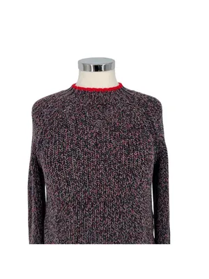 Rag & Bone Ilana Marled Sweater Navy Blue Multicolor Crewneck Size Small thumbnail 2