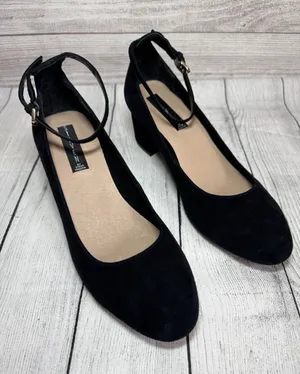 Steven by Steve Madden Black Size 8.5 Mary Jane Pump With Ankle Strap SUEDE thumbnail 1