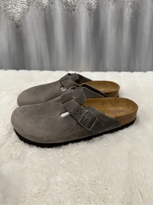 Birkenstock Boston Oiled Leather Clog iron thumbnail 4