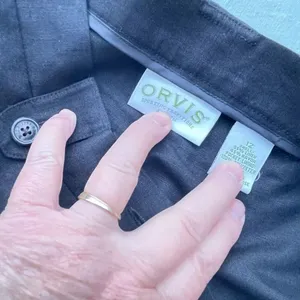 Orvis size 12 Linen blend pants high waisted runs small travel casual thumbnail 4