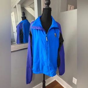 VTG Pearl Izumi cycling or running windbreaker full zip jacket large. thumbnail 2