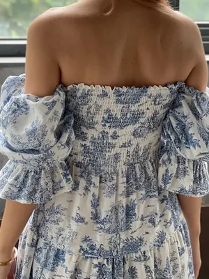 Nothing Fits But Kiko Dress Puff Sleeve Midi Feminine Romantic CottageCore thumbnail 8