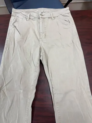 American Eagle Stretch High-Rise Kick Boot Khaki Pants Size 10 thumbnail 2