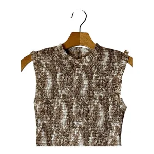 Bec + Bridge Brown And Ivory Cotton Smocked Toile Print Gloria Mini Dress Size 2 thumbnail 5