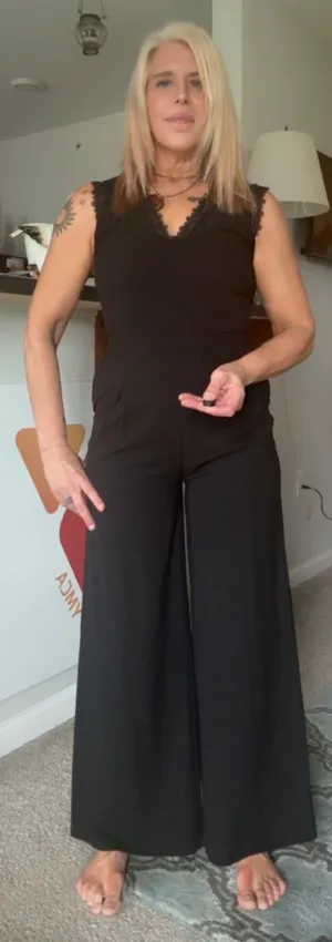 Kensie Elegant Black Lace Jumpsuit thumbnail 8