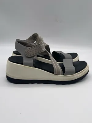 Cougar Platform Sport Sandal in Gray and Cream thumbnail 7