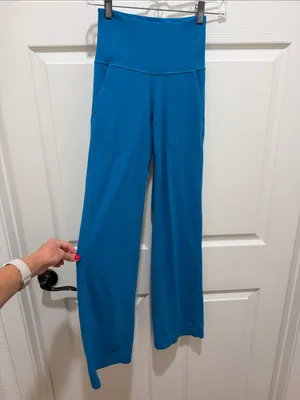 Lululemon Align High-Waist Wide-Leg Hawaiian Blue Soft Yoga 31” Pants Size 0 thumbnail 3