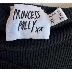 Princess Polly Oscar Black Strapless Ribbed Maxi Dress Bodycon Mermaid US 2 thumbnail 4