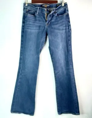 Lucky 8 30x30 Sweet N Low Medium Wash Boot Cut Jeans with Contrast Stitching thumbnail 1