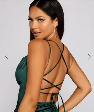 Windsor Emerald Green Homecoming Dress thumbnail 5