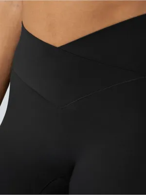 Halara 05HBB.- SoftlyZero™High Waisted Crossover Contrast Lace Pocket Yoga Leggings. XS thumbnail 5